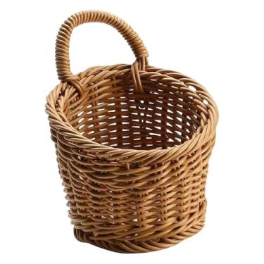 Imagem de Ｂｅｓｇａ Cesto de parede trançado decorativo para frutas e legumes, organizador multifuncional para toalhas, cebolas, revistas, brinquedos e utensílios de, S