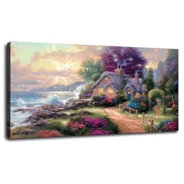 Imagem de Arte de parede neutra impressão em tela estética pôster para casa conjunto de 1 decorações com moldura 33.0 cm x 20.3 cm