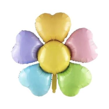 Imagem de Balão De Folha De Hélio Em Forma De Abelha Com Flores Coloridas, Decor