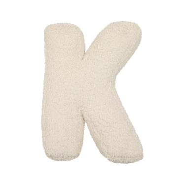Imagem de English Letter Plush Pillow, Soft Cozy A to Z Alphabets Shaped Throw Cushions, Initial Design Decorative Throw Pillows for Bed Couch, Gift To Family, Friends & Colleagues (K)