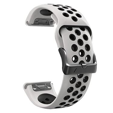 Imagem de TPUOTI Pulseira de silicone Garmin Fenix 6X Pro 7X de liberação rápida para Garmin Fenix 7 5X 5 3HR Epix Forerunner 935 945 (A,26 mm Fenix 6X 6X Pro)