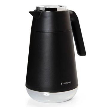 Imagem de Garrafa Térmica 1 Litro Sassari Preta Para Chá Café Termopro