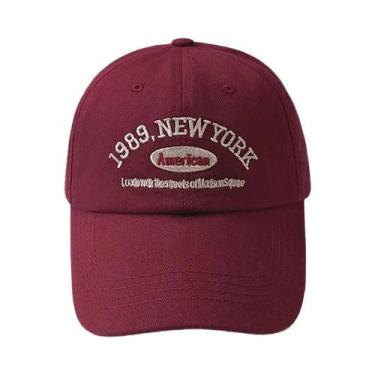 Imagem de Boné De Beisebol Unissex Retrô Com Letras Bordadas E Aba Curva, Chapéu