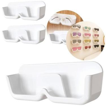 Imagem de 2 Estojos Organizador Porta Óculos Adesivo de Parede Carro - Fx