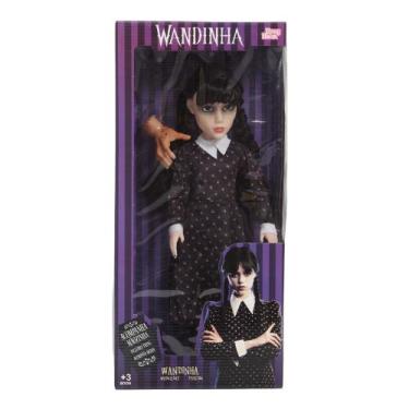 Imagem de Boneca Da Wandinha Grande Com Mãozinha e Itens Série Da TV - Baby Brin