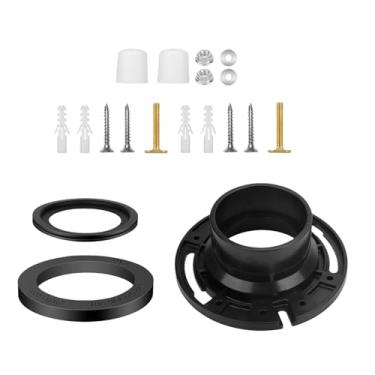 Imagem de Kit de vedação de vaso sanitário automotivo para Dometic 300, 310, 320 Series RV, (flange, esfera de descarga e junta de base)