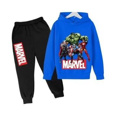 Imagem de Conjunto De Moletom Com Capuz Do Hulk Para Crianças, Suéter E Calças D