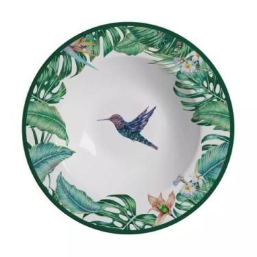 Imagem de Conjunto com 6 Pratos Fundo Beija Flor Ø25cm - Alleanza Cerâmica