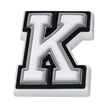 Imagem de Charm De Sapato Em PVC Com Alfabeto Preto E Branco Para Crocs, Acessór