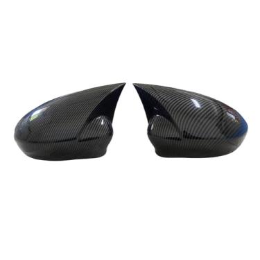 Imagem de Capa de espelho retrovisor do carro compatível com Fiat Grande Punto EVO 2009-2018 Carbono Look Espelho Retrovisor Decorativo Shell Acessórios Exteriores(Carbon Fiber Look)