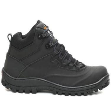 Imagem de Bota Adventure Couro Masculina Cadarço Cano Médio-Masculino