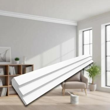 Imagem de Moldura Roda Teto em EPS Anti Chamas Com Acabamento Acetinado Premium 