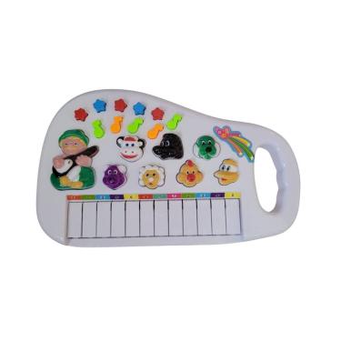 Imagem de Teclado Musical Infantil Animais da Fazenda - Jmd Toys