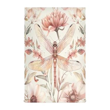 Imagem de xigua Conjunto de 1 panos de prato vintage Dragonflies de cozinha, macios e altamente absorventes de secagem rápida para limpeza de pratos e limpeza à mão, 71 x 45 cm