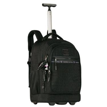 Imagem de Mochila Rebecca Bonbon De Rodinhas Juvenil Escolar Preta