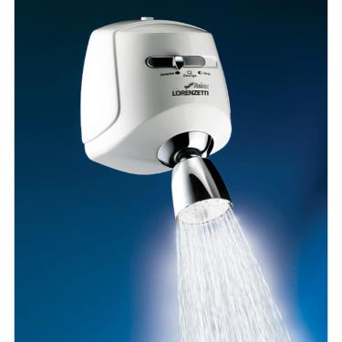 Imagem de Chuveiro Eletrico Ducha Lorenzetti Cromado 5500W 220V Branco