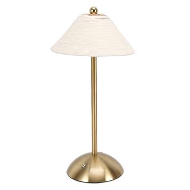 Imagem de fosa Abajur de Mesa, Corda de Tecido à Mão, Sem Fio, Lâmpada de Cabeceira LED Com 3 Temperaturas de Cor e Carregamento USB C, para Quarto, Sala de Estar (Branca)