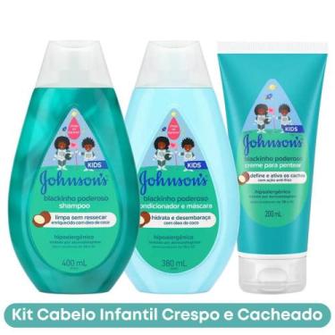 Imagem de Kit Infantil Crespo e Cacheado: Shampoo 400ml + Condicionador 380ml + 