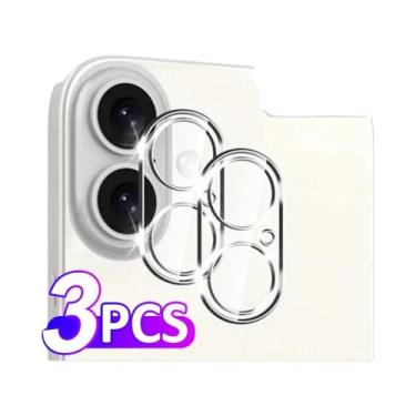 Imagem de Protetor De Lente De Câmera Ultra HD Em Vidro Temperado Para iPhone 16