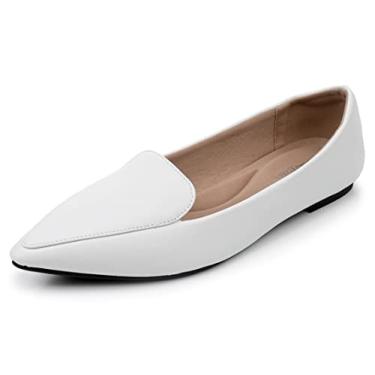 Imagem de VenusCelia Tênis feminino Funkier sem salto, Poliuretano branco, 40