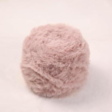 Imagem de 100 g/rolo de fio de lã de vison sintético macio para tricô, bonecas, cachecóis, bolsas, suéteres, 1 rolo