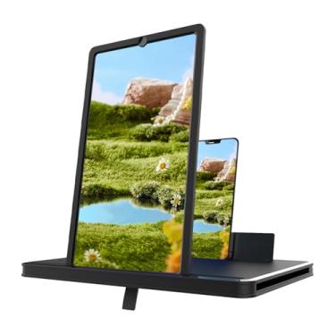 Imagem de Amplificador De Ecrã Para Telemóvel - Ampliador De Smartphone Com Ângulo Ajustável | Lente de Ampliação para Ecrã do Telefone - para Filmes Vídeos Leitura e Uso Familiar