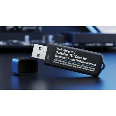 Imagem de Pen Drive Techshoppro Compatível com Box Micro Win 11 Pro (Inglês) FPP 64 bits ENG INTL USB