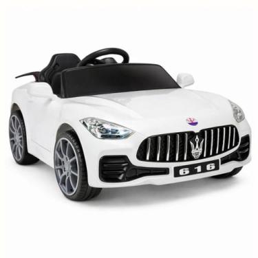 Imagem de Carrinho Infantil Eletrico 6v Com Controle Remoto Sons, Leds e Abre Po