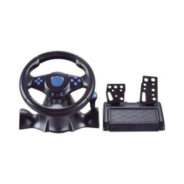 Imagem de Volante De Corrida Universal Com Pedais E Controlador De Vibração Para