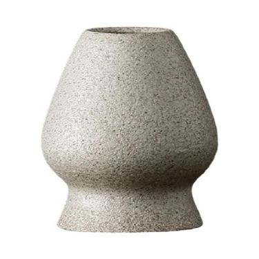 Imagem de Suporte De Cerâmica Rústica Para Batedor De Chá Matcha Japonês (Chasen