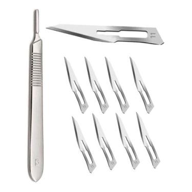 Imagem de CABO DE BISTURI INOX Nº 3 (P/ LAM 10/11/12/15/15C) - VITALGOLD