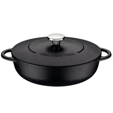 Imagem de Fritadeira Arrozeira Tramontina Trento 28cm 4,1L Ferro Fundido Esmaltado Rev. Antiaderente 20804028