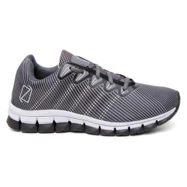 Imagem de Tenis Masculino Titanium Lorenzzo Lopez Esporte Academia Leve, Cinza, 