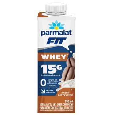 Imagem de Bebida Láctea Uht Cappuccino Zero Lactose Parmalat Wheyfit Caixa 250ml