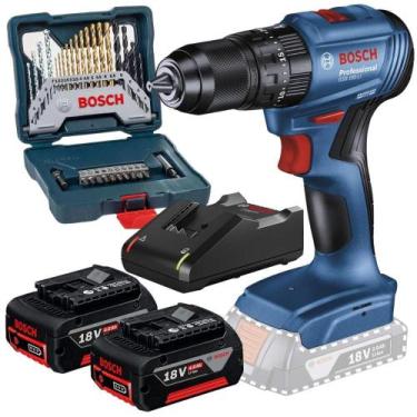 Imagem de Parafusadeira de Impacto 65NM Brushless com Kit 30 Peças 2 Baterias 4,