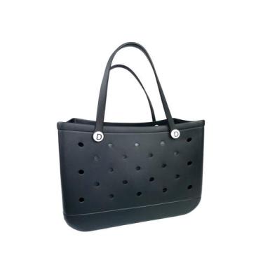 Imagem de Bolsa Eva Premium Luxo Praia Piscina Impermeável - - Domum, Preto, G