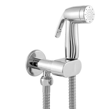 Imagem de Ducha Higiênica Madri Cromado Chuveirinho Íntimo Mangueira 1,20m Compl