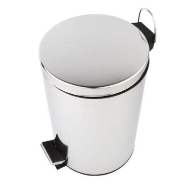 Imagem de Lixeira Inox Brilho com Pedal 12L - A/CASA - ACASA