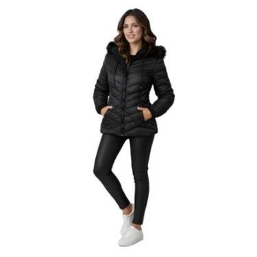 Imagem de Jaqueta Bobojaco Impermeável Revestida Feminina - Preto-Feminino