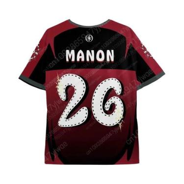 Imagem de Camiseta Esportiva Casual Feminina De Verão KATSEYE Jersey Gola Redond