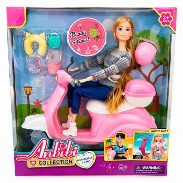 Imagem de Boneca Anbibi Coleção Motorcycle Girl com Acessórios WX292-2 - COML Belatorre