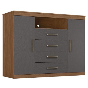 Imagem de Comoda Havana Master Jatobá Grafite Acetinado - Santos Andirá