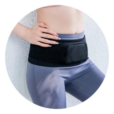 Imagem de Bolsa Cintura Corrida Invisível Academia Esporte Preto G - - anjo da m