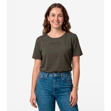 Imagem de Blusa Feminina Manga Curta Infinita Cor Verde, M, Verde