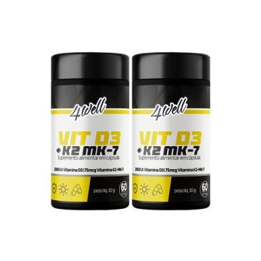 Imagem de Vitamina D3(Colecalciferol 2.000ui) + K2(menaquinona-7 149mcg) 4well -