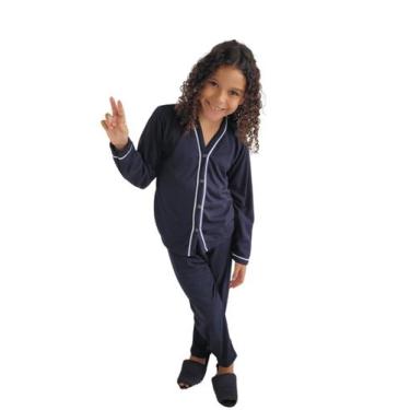Imagem de Pijama Infantil de Frio Aberto Com Botões Conjunto Longo - PIJAMAS VIÇ