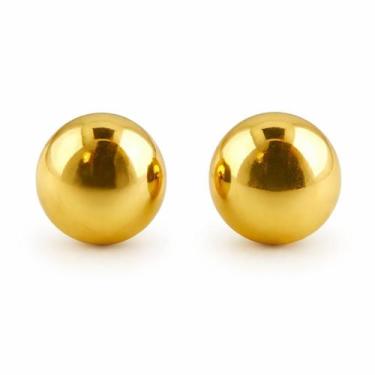 Imagem de Brinco em Ouro 18k Bola 10 mm - Joia de Luxo - Justino Ribas