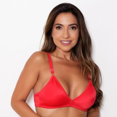 Imagem de Sutiã Folha Dupla Cor:VermelhoTamanho:P - Saulo Lingerie, Vermelho, P