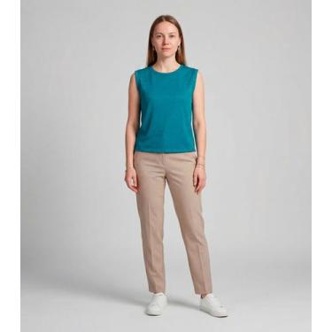 Imagem de Regata Feminina Básica Infinita Cor Azul, G, Azul