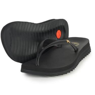 Imagem de Chinelo Feminino Kenner Ibiza PVC Conforto Original -, Preto dourado, 